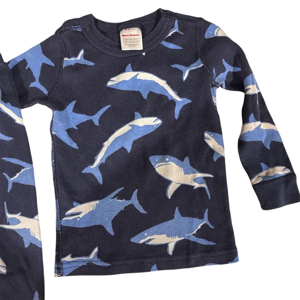 Hanna Andersson Lot of Boys Pajama Set and Two Shirts Shark Bear 2T - Picture 3 of 10